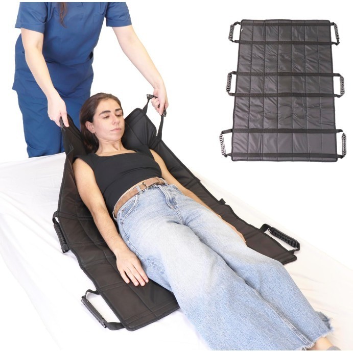 PEPE Mobility Bed Positioning Transfer Pad w/ 6 Reinforced 6 Handles 42" x 27"