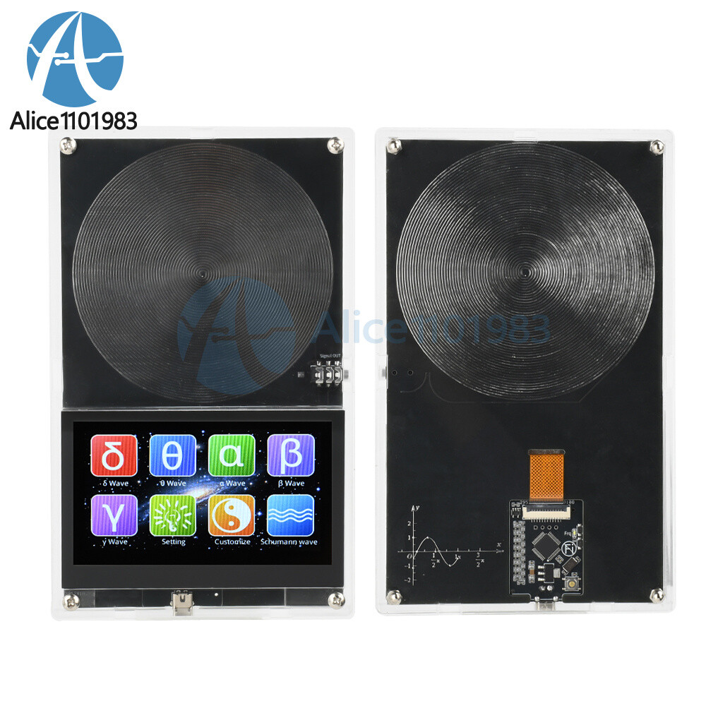 DC5V Touch Screen Schumann Wave Signal Generator 0.01-99999Hz With Acrylic Case