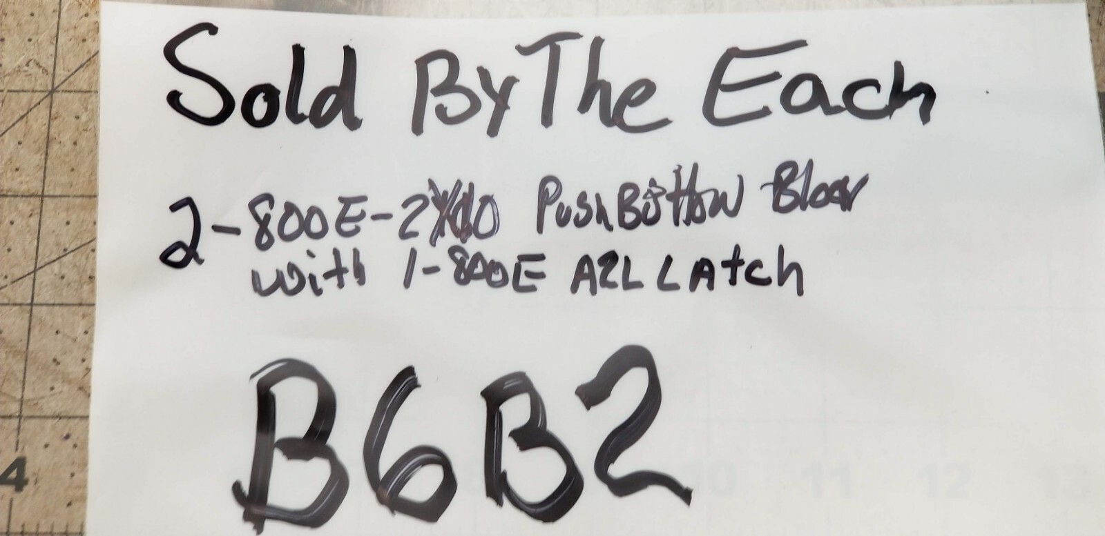 2-A B 800E-2X10 Pushbutton Contact Block Cartridges & 1 - 800E A2L Latch [B6B2]