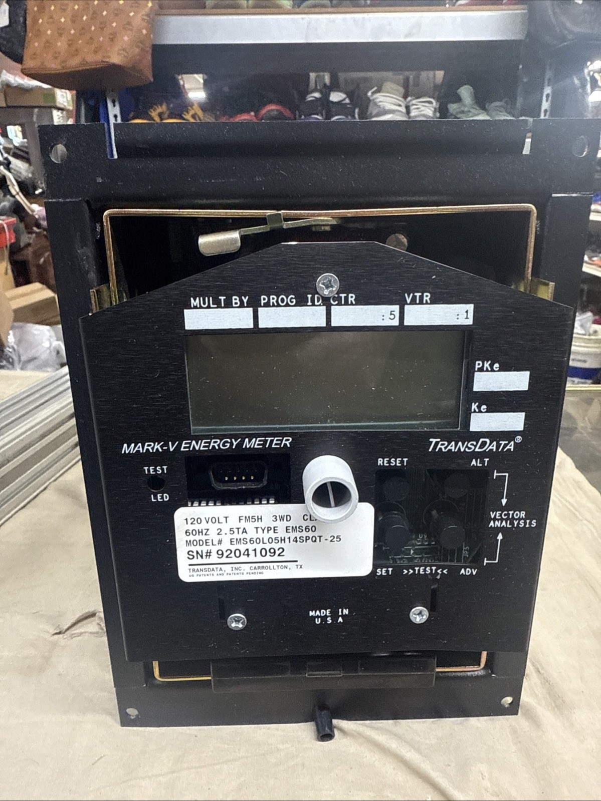 TRANSDATA Mark V Energy Meter EMS60L05H14SPQT-25 / EMS60L05H14SPQT25