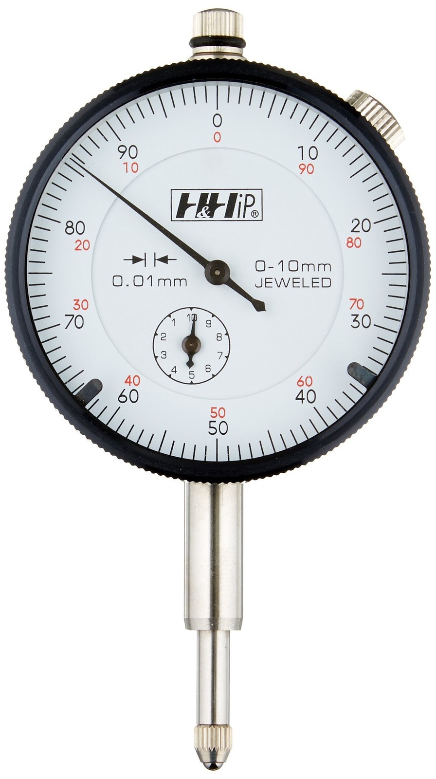 Pro Series by HHIP 4400-1101 Metric Dial Indicator, .01 mm 0-10MM Range