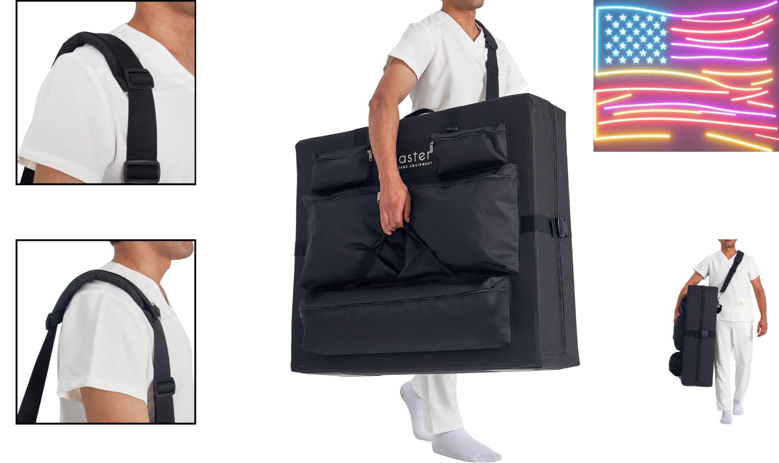 Effortless Transportation with our Universal Massage Table Carry Case - Black
