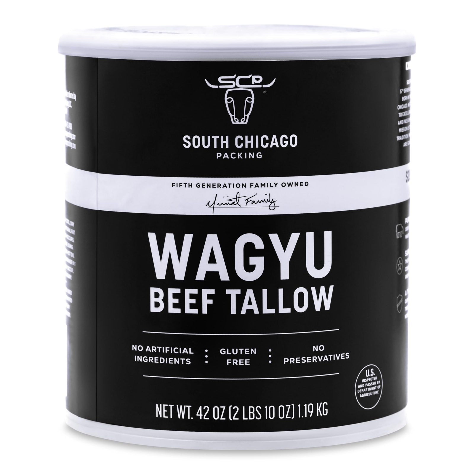 Packing Wagyu Beef Tallow, 42 Ounce Paleo-friendly Keto-friendly 100% Pure Wagyu