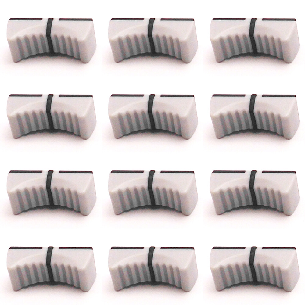 12pcs Slide Fader Knob Cap For YAMAHA MG166CX-USB MG206C hole 4MM(Gray)