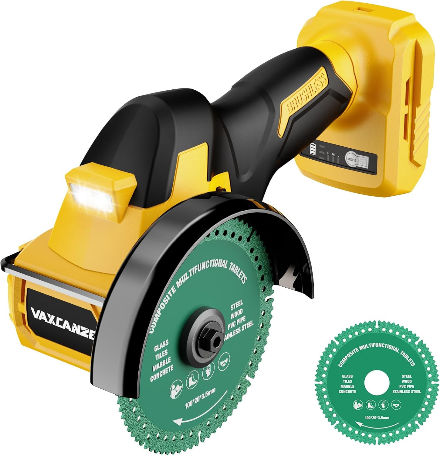 Cordless Cut off Tool Compatible with Dewalt Battery, 18,000 RPM Brushless Motor