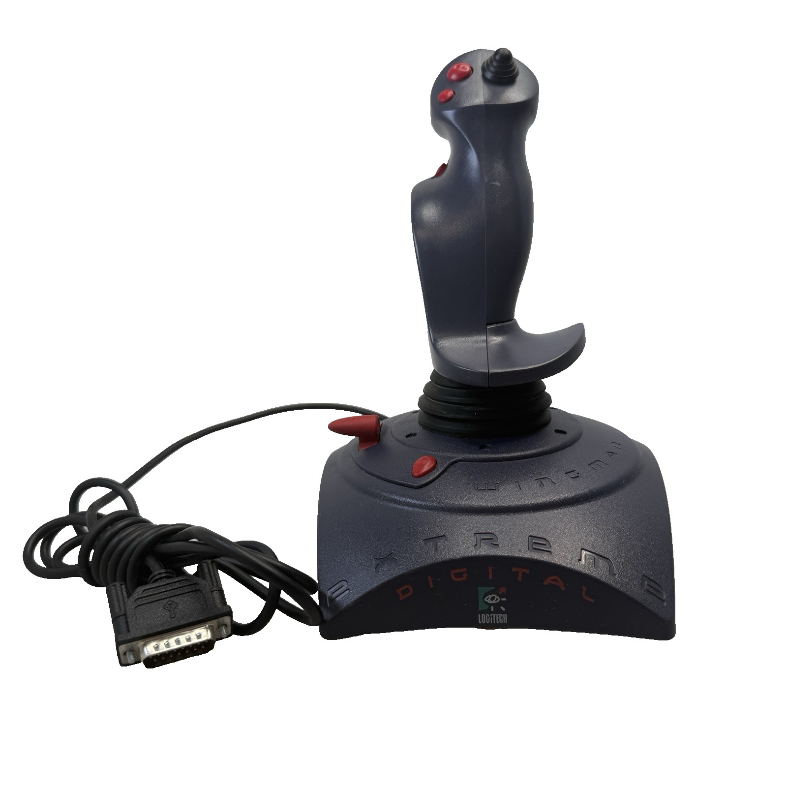 Vintage Logitech Wingman Extreme Digital 3D Joystick 15-Pin PC Flight EUC
