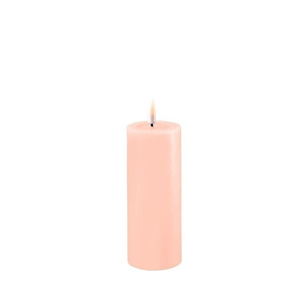 Deluxe Homeart Flameless Candle - Light Pink 5 x 10cm