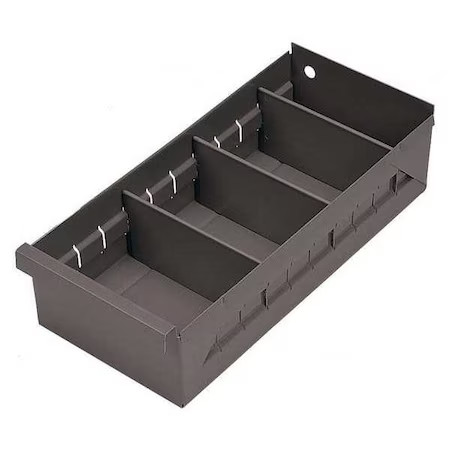 Durham Mfg 036-95 Plastic Divider, Gray, 3 1/4 In H, 12 Pk