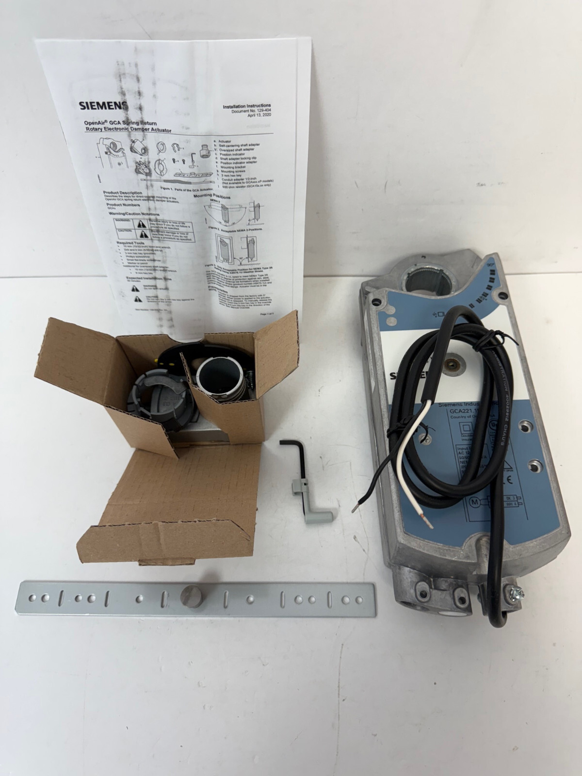 SIEMENS GCA221.1U OPENAIR GCA SERIES ELECTRIC DAMPER ACTUATOR NEW