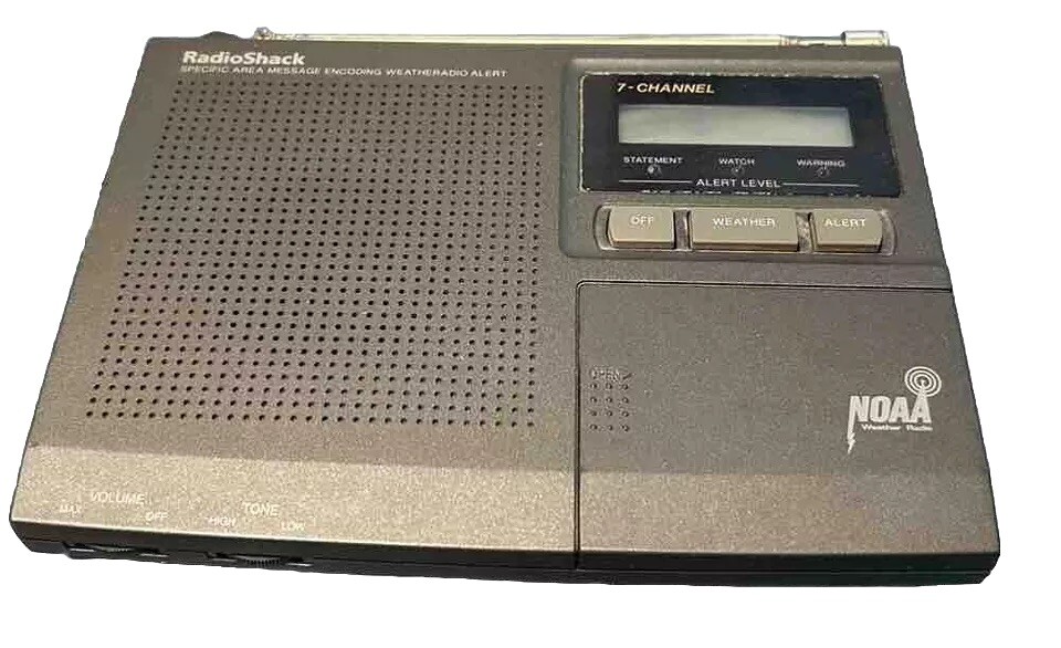 Weather Radio Digital 7-Channel Radio Shack Alert System 12-250 Vintage