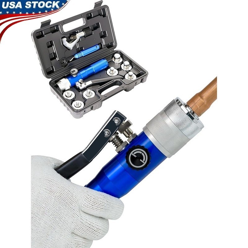 Swaging Tool Hydraulic Kit Tube Cutter Deburring Tool 7 Expanders HVAC Repair US