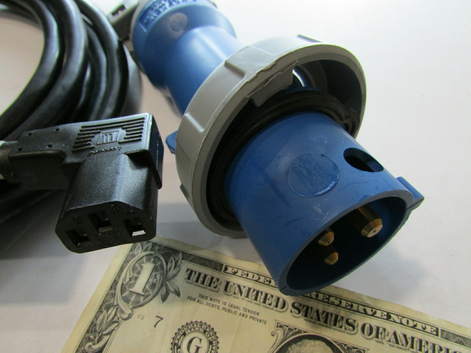 IBM 14' Power Cords 320P6W Pin & Sleeve Male x LS-13L IEC 320 C13 Female 23R9540