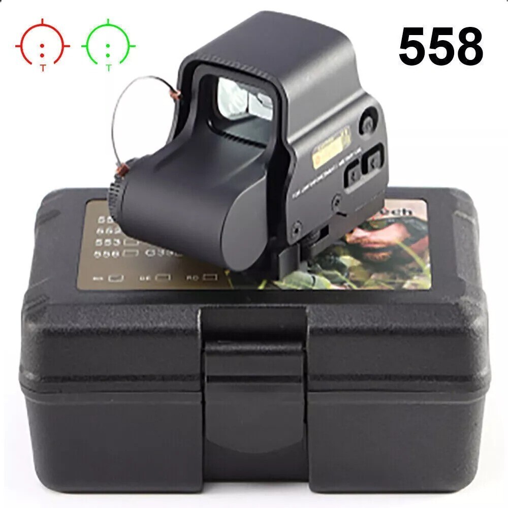 Airsoft 558 Tactical Scope QR Weapon Holographic Red Dot Sight Green Dot EXPS3-