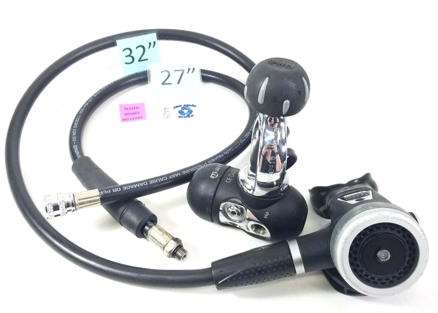 Mares Proton XL V16 SCS Titan Scuba Dive Regulator Set 1st & 2nd Stage Yoke 4425