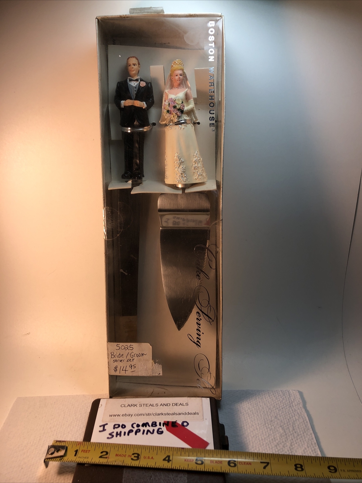 Cake Wedding Set Server Bride And Groom