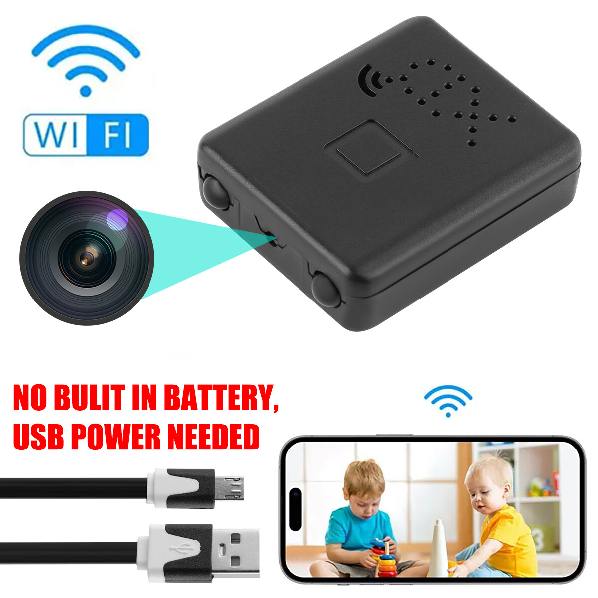Mini Micro HD 1080P Camera Audio Video Recording Night Vision 1080P Security Cam