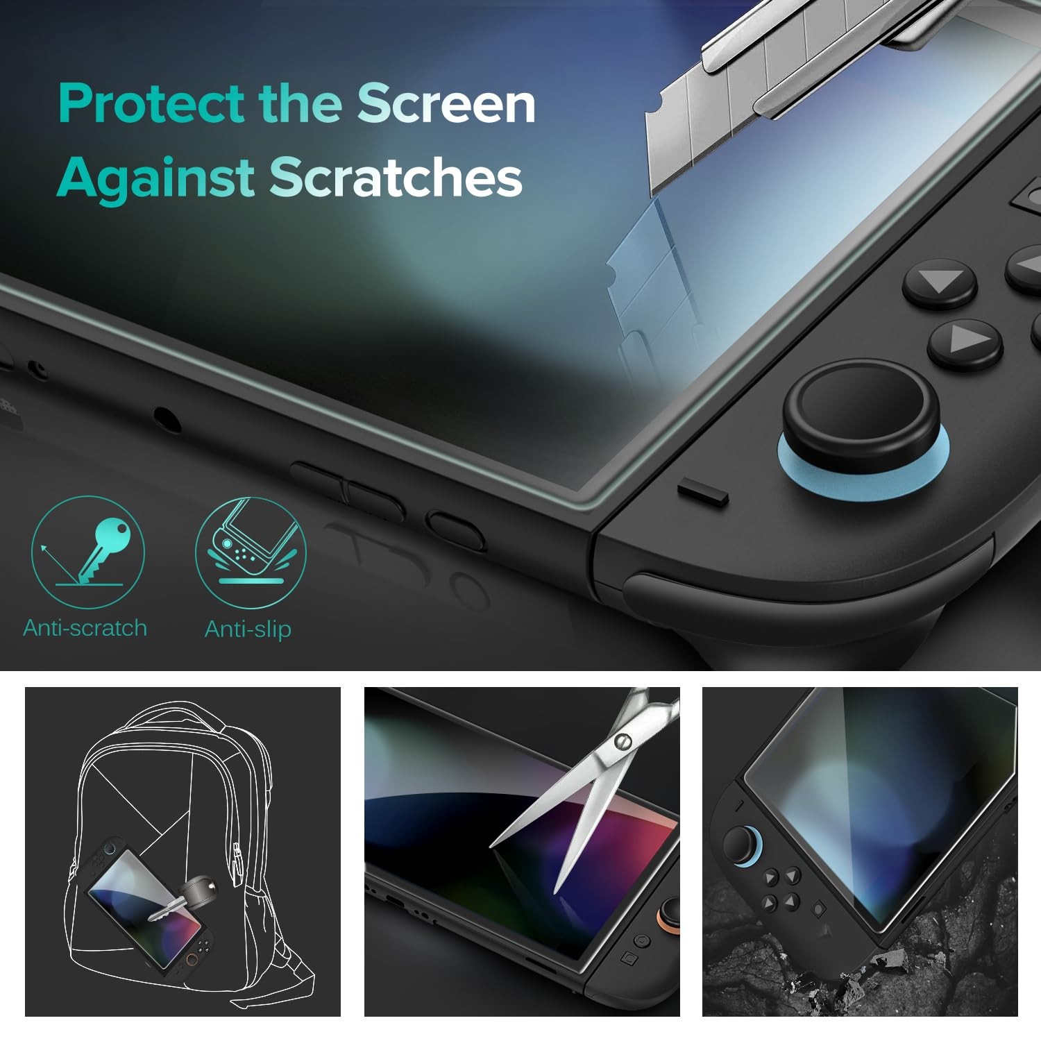 ivoler 3-Pack Screen Protector Tempered Glass Compatible 7.9'', Transparent