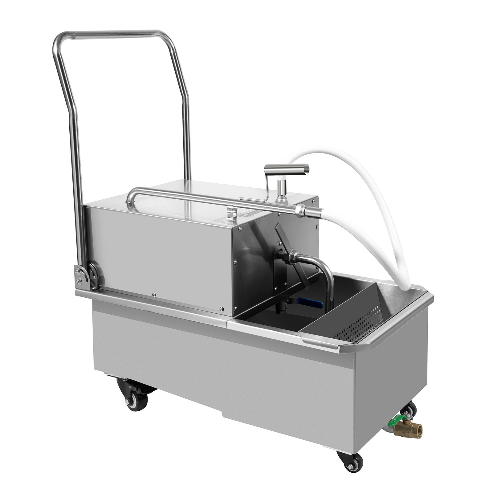 Stainless Steel Oil Filter Machine 55L for Commercial Deep Fryer Oil Filtration