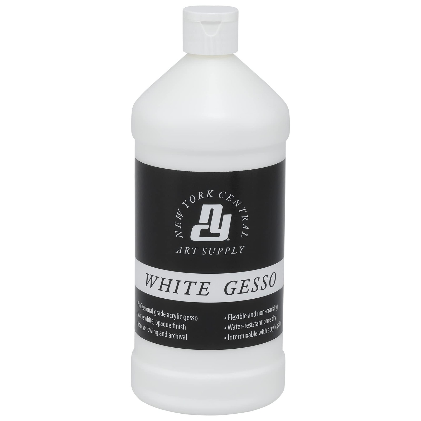 Acrylic Gesso - White Professional Grade Gesso for Painting, Acrylic, Oil, Pa...