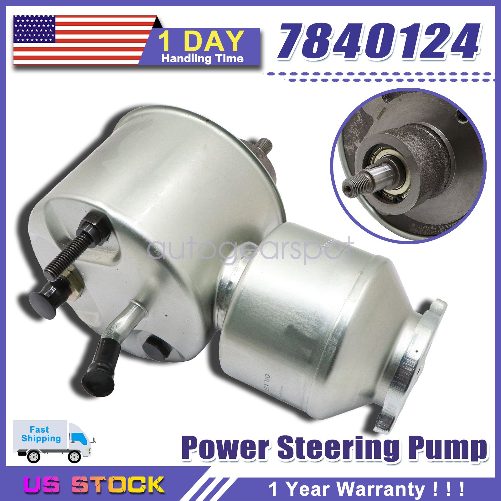 Power Steering Pump For Sagniaw 143 Series C60 For International Truck 7840124