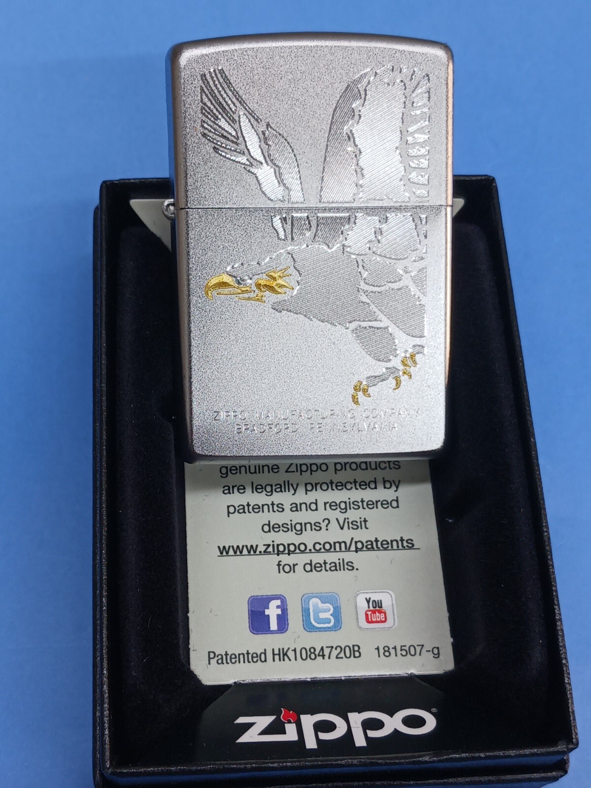 Zippo 28356 Eagle Satin Chrome