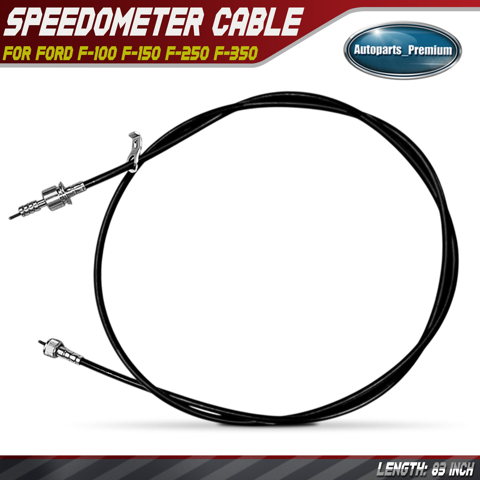 83 inch Speedometer Cable for Ford F-100 1960-1974 1980-1983 F-150 F-250 F-350