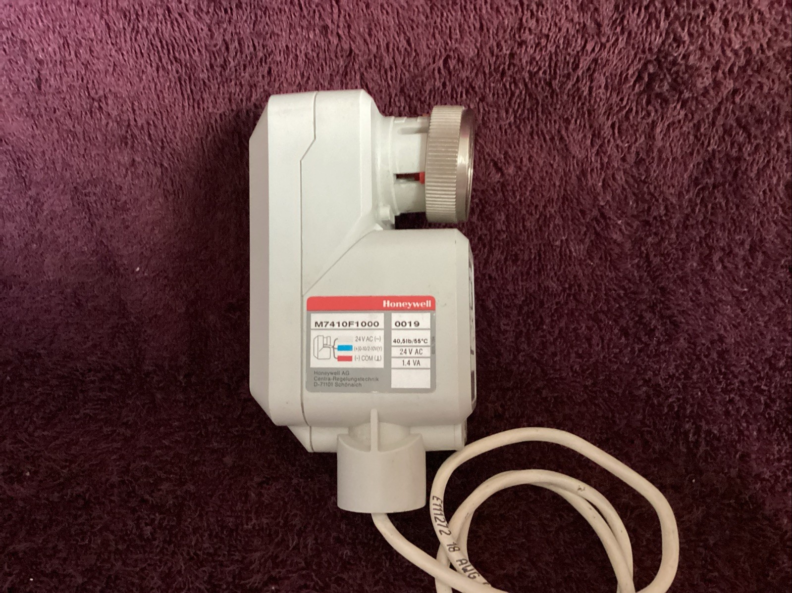 Honeywell M7414F1000  Modulating Actuator 24V