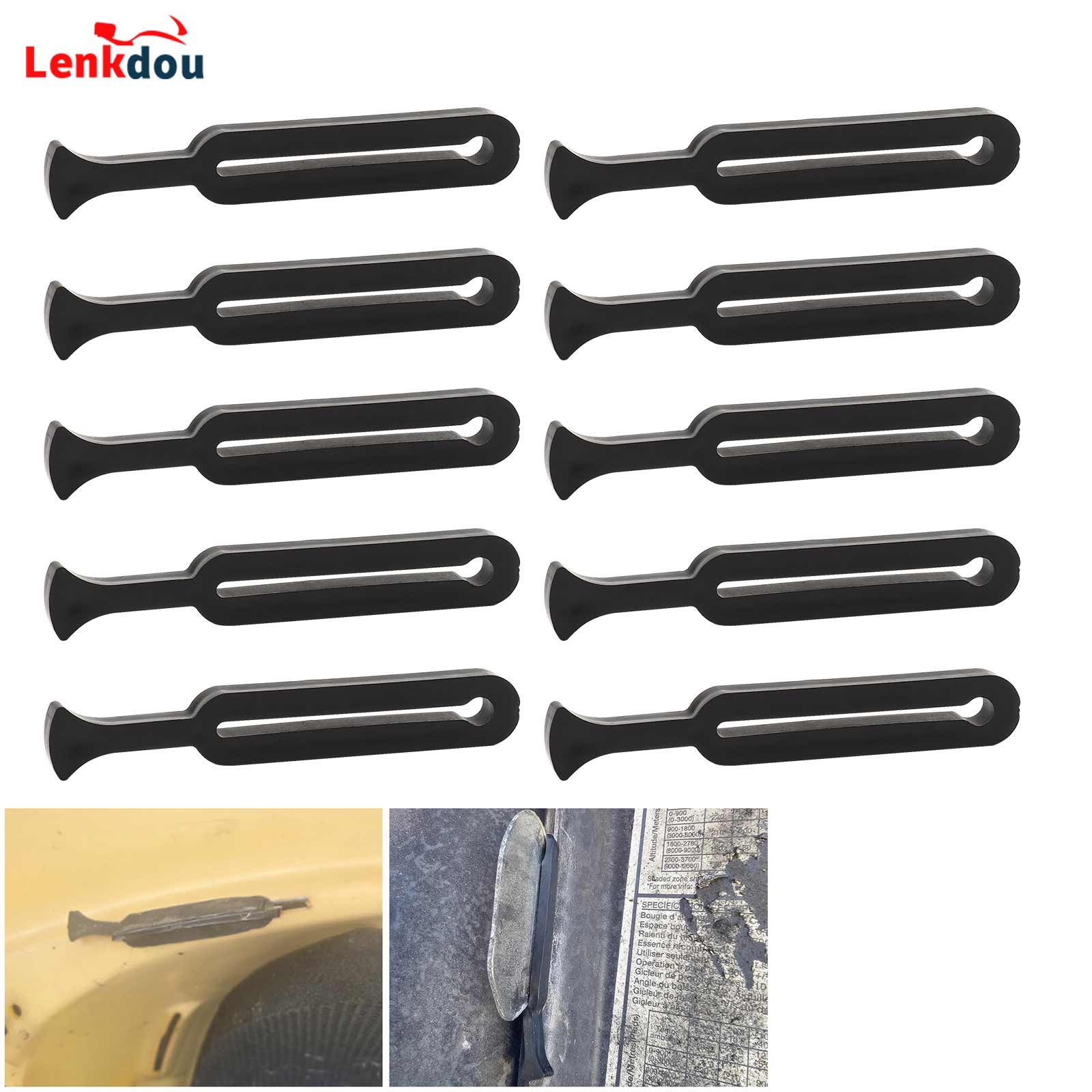 10PCS Black Windshield Rubber Strap O-Ring For Ski Doo,Yamaha,Polaris,Arctic Cat