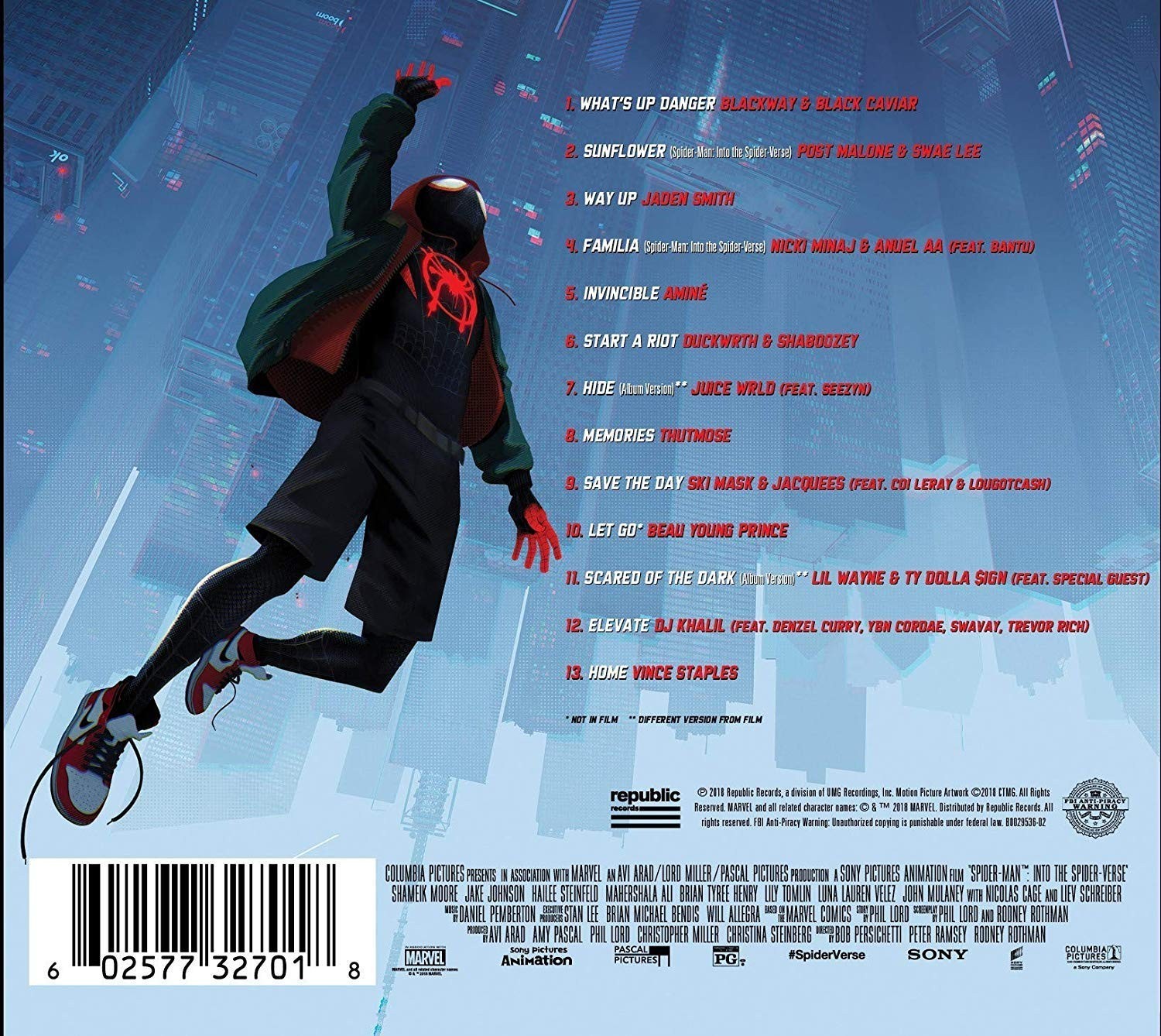 Various Artists - Spider-Man: Into The Spider-Verse CD