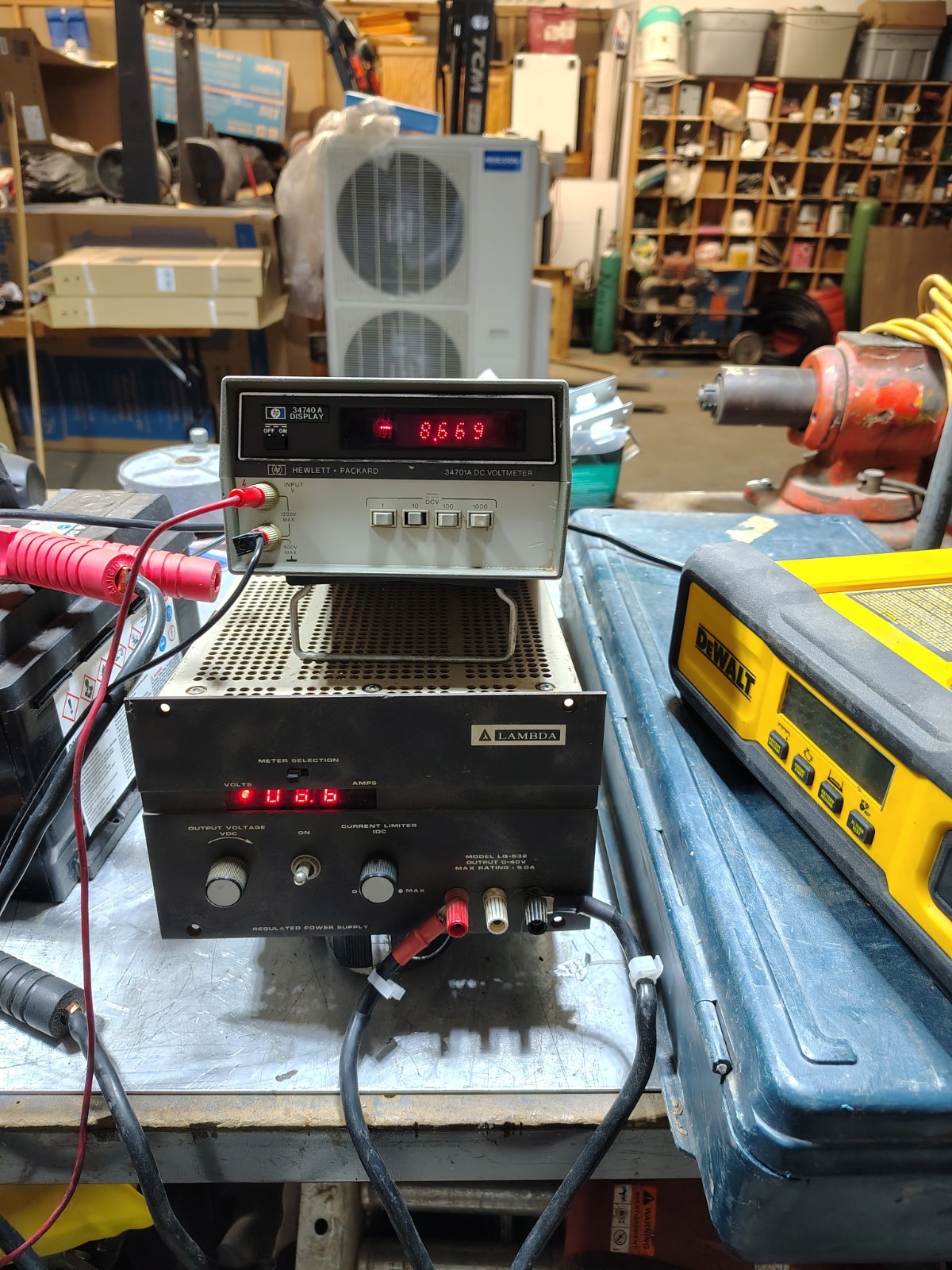 HP 34701A DC Voltmeter w/ 34740A Display – Tested, Working, Power Cord