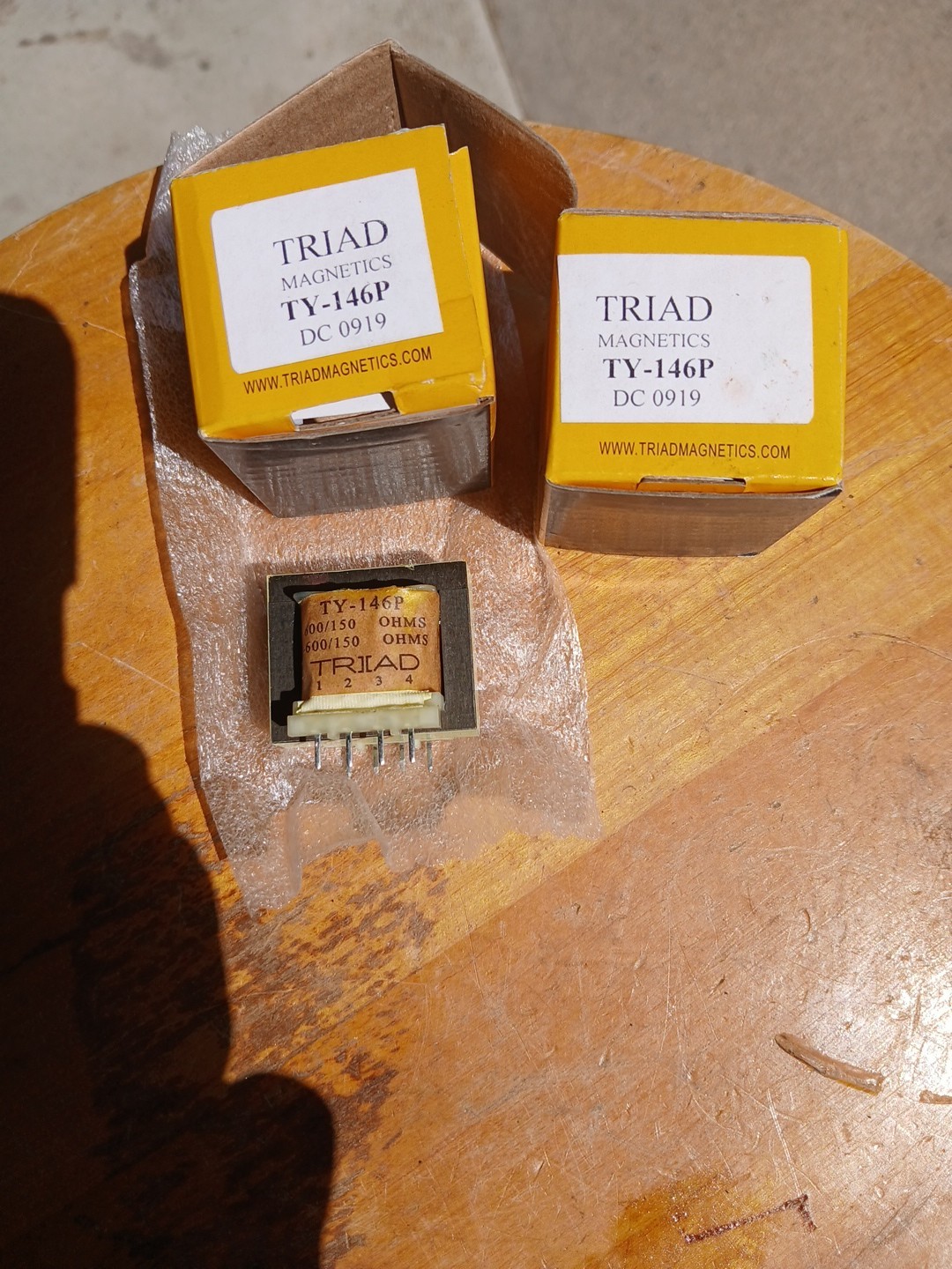 2 Triad Magnetics TY-146P PC Mount Plug-In Printed Circuit Audio Transformer NEW