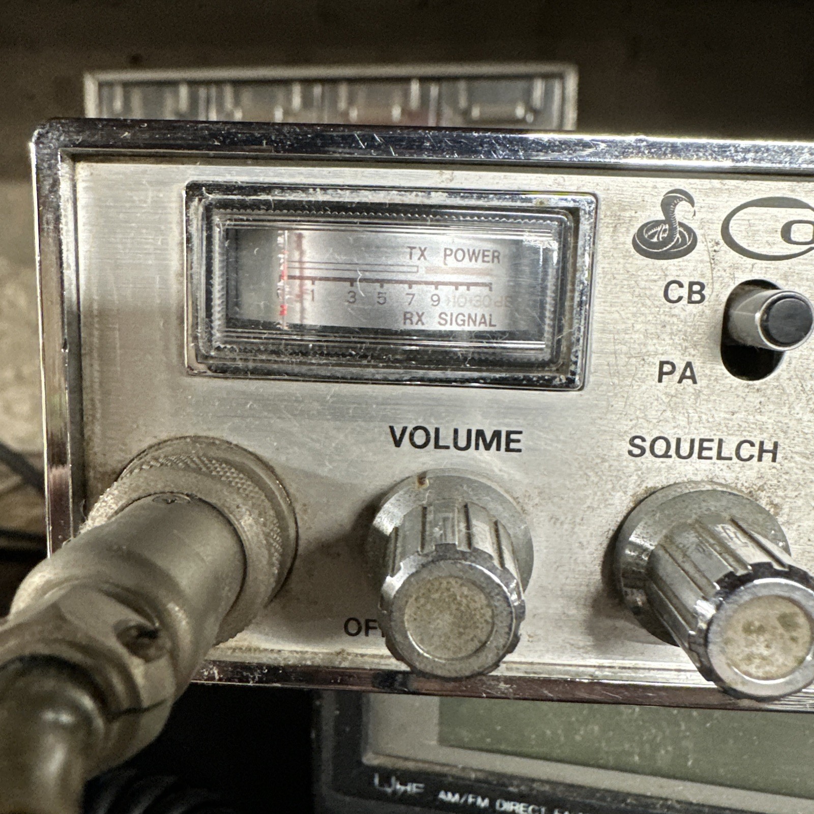 Cobra 21 CB Radio Transceiver with Mic Untested