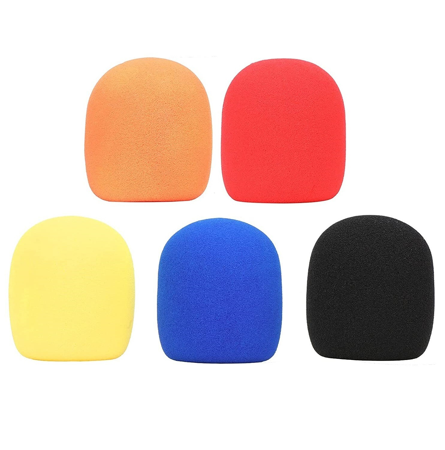 5 Pack High Density Microphone Cover Windscreen Foam for Shure SM58 Wireless Mic