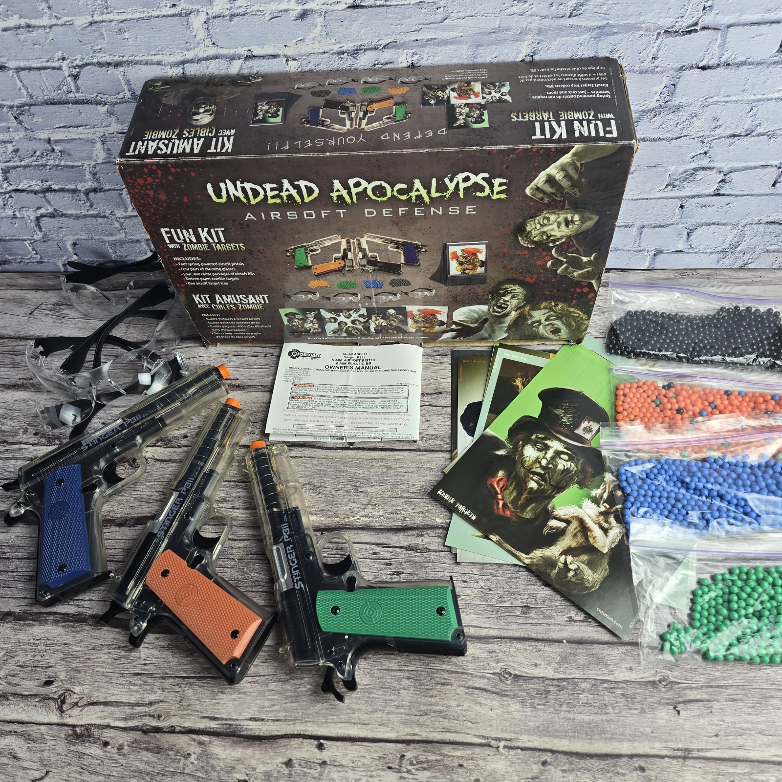 Undead Apocalypse Airsoft Defense Fun Kit Used READ DISCRIPTION