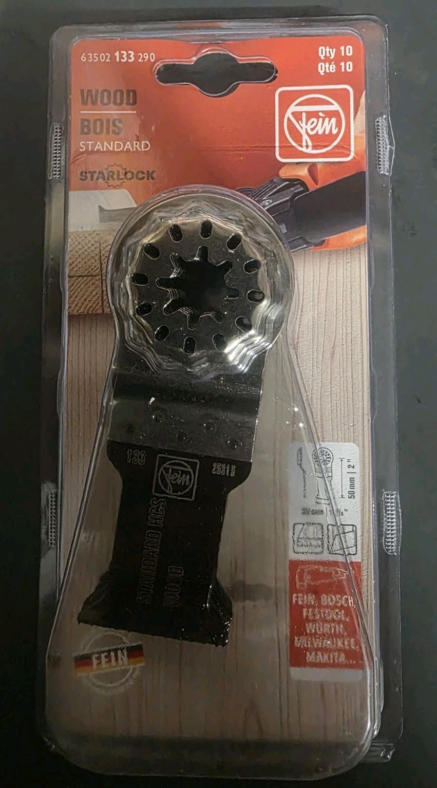 Fein StarLock E-Cut 133 Standard Saw Blade for All Woods Plasterboard & Plastics