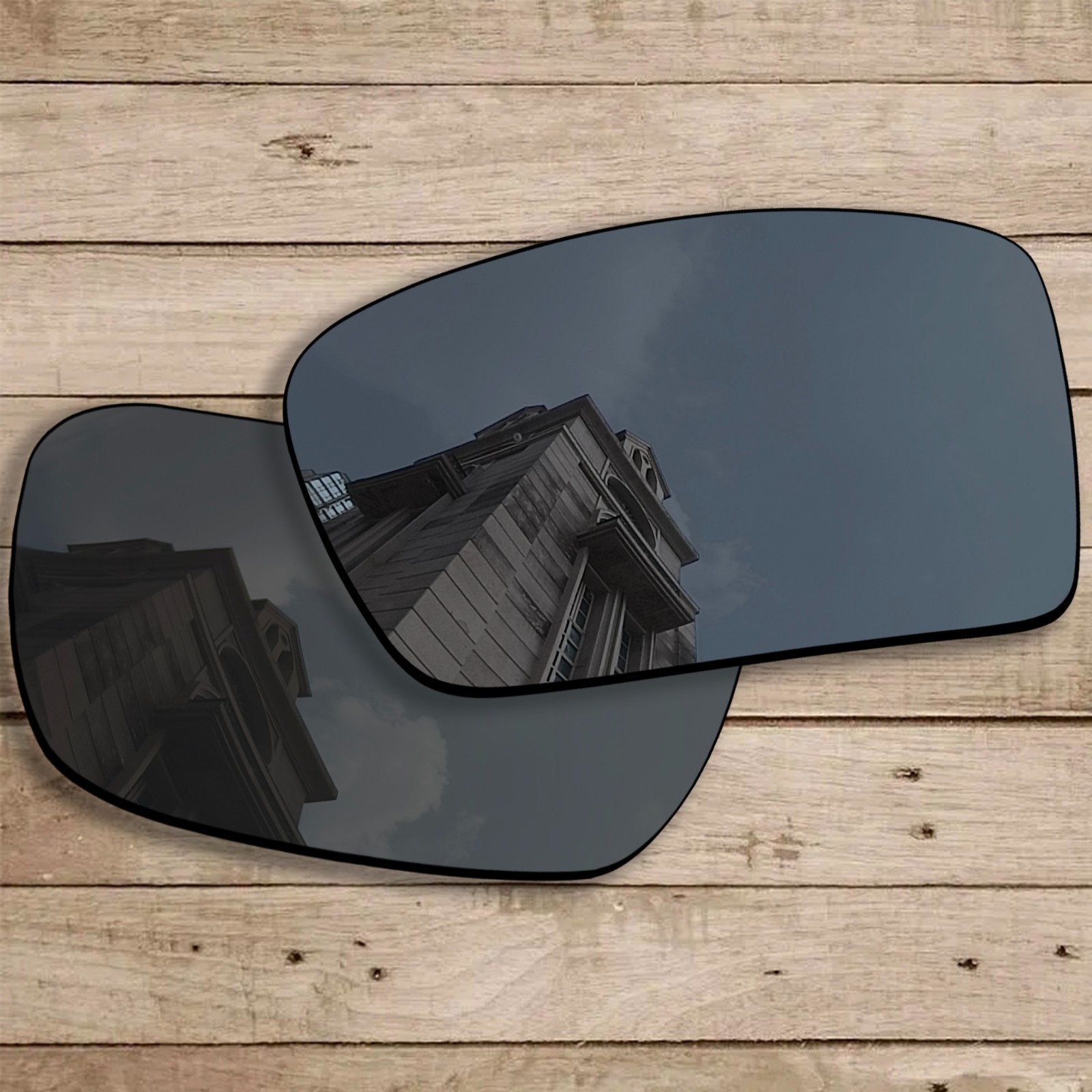 hdhut Replacement Lenses for-Oakley Gascan Sunglass Black No Polarized