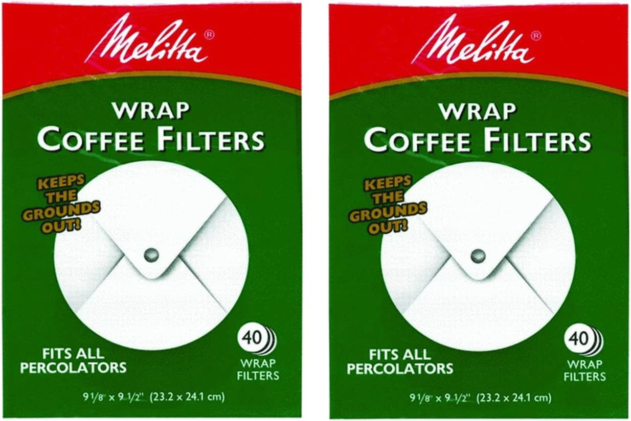 Melitta White Wrap Around Coffee Filter for Percolator (Pack of 2)