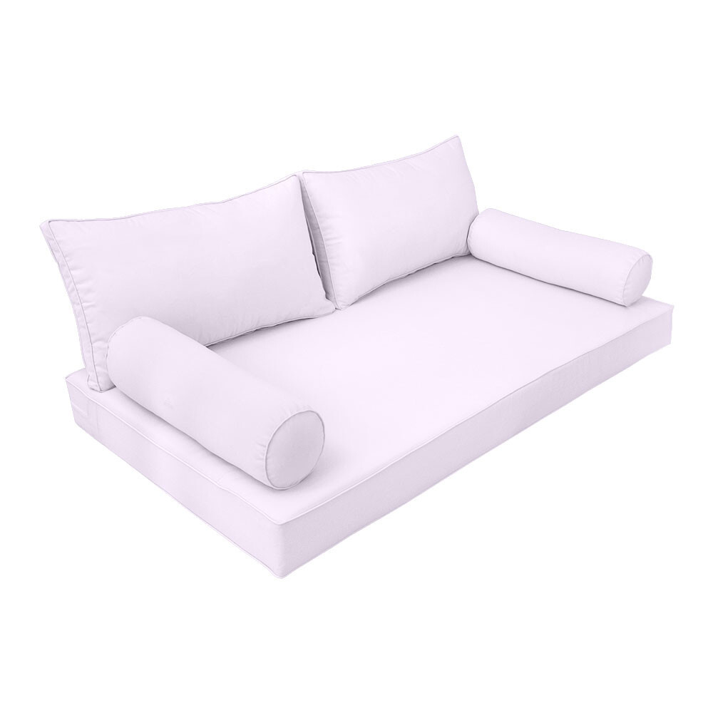 *COVER ONLY*-Style 2 Daybed Mattress Bolster Pillow Covers Piped Trim Full-AD107