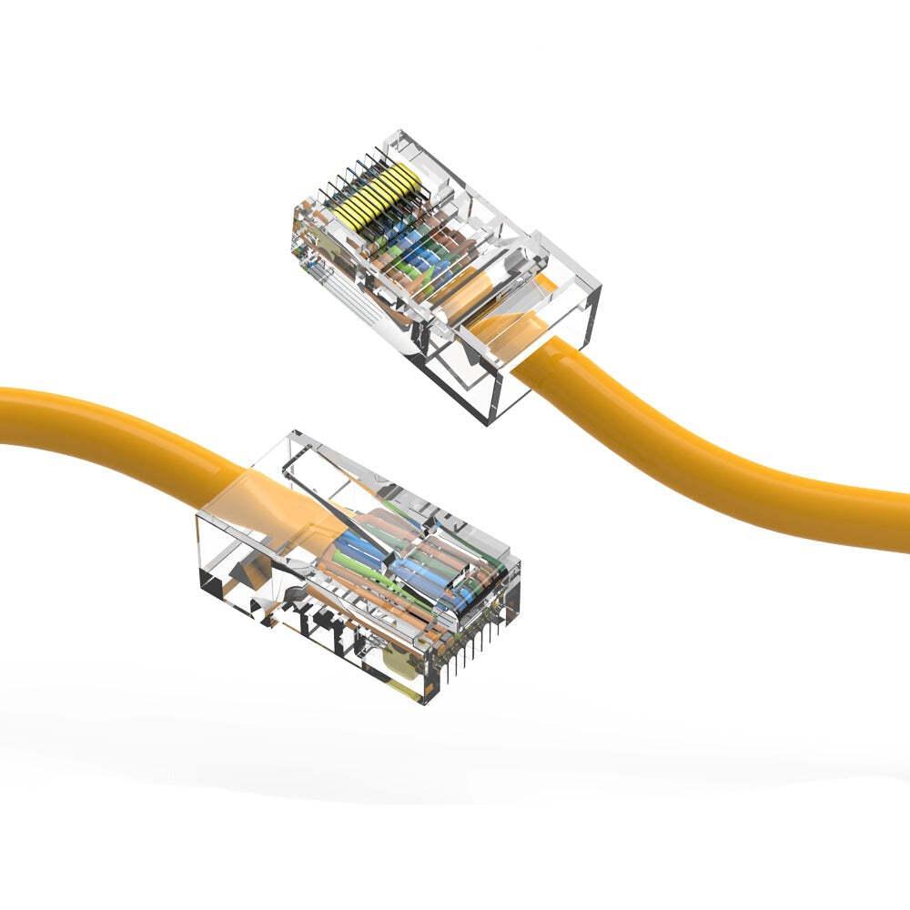 10Ft CAT5E UTP Ethernet Network Non Booted Cable Yellow