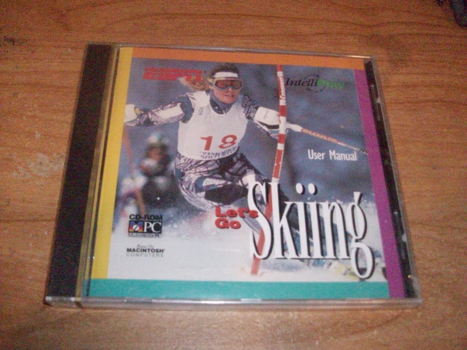 ESPN Let's Go Skiing User Manual Sports Instruction CD ROM WIN/MAC NEW