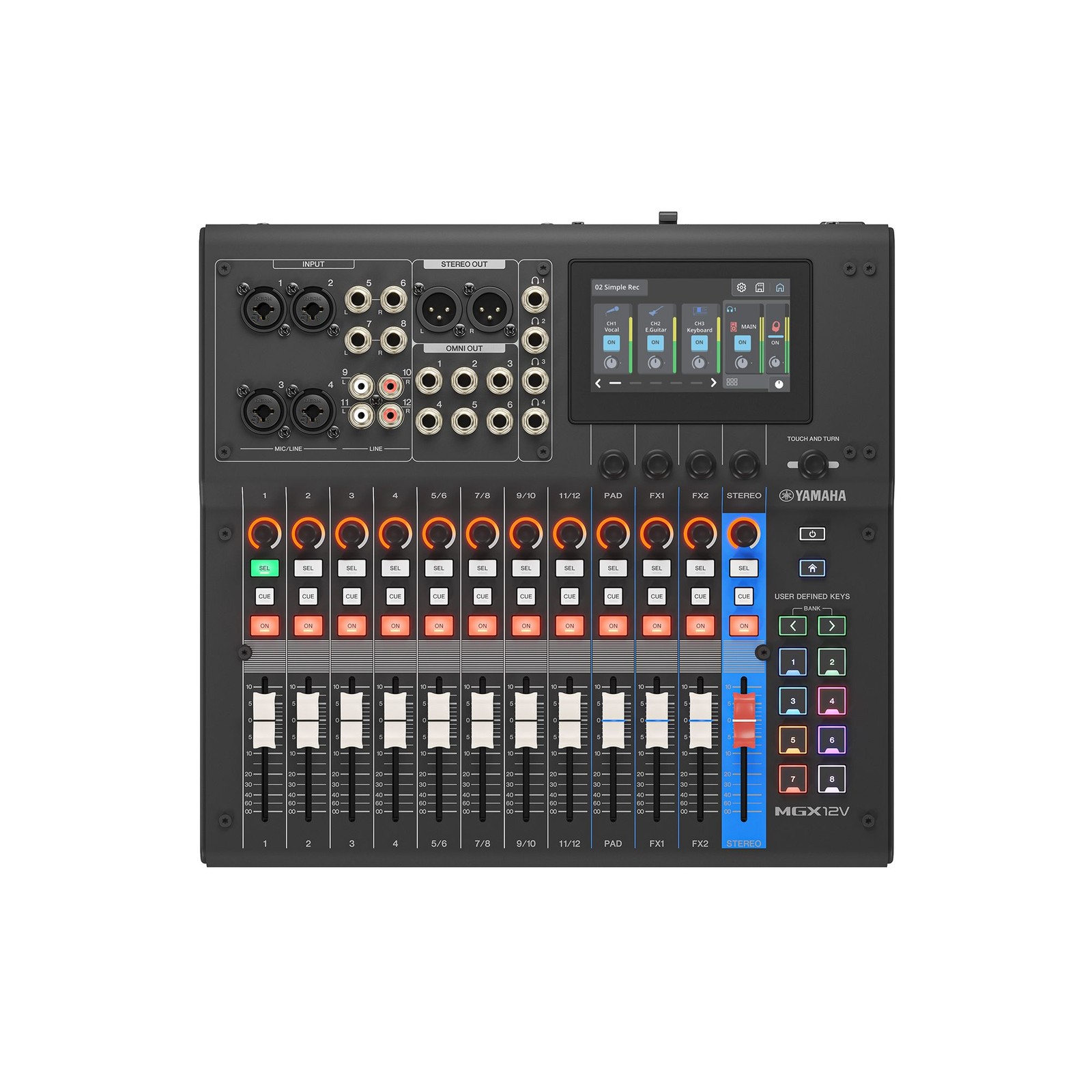 Yamaha MGX12V Digital Mixing Console 18-Channel DSP Processor / Video Interface