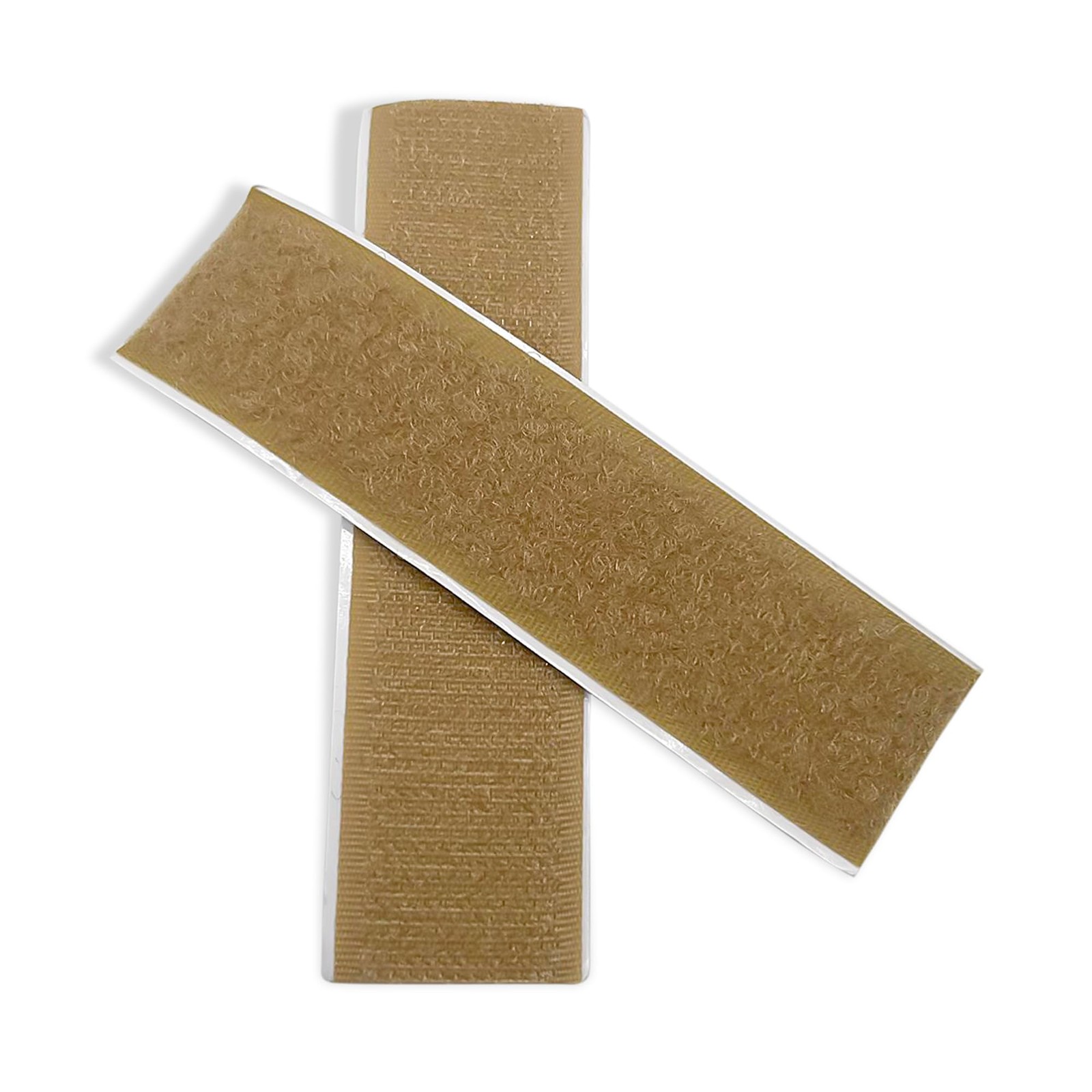Adhesive Hook and Loop Strips 1'' x 4'' Beige Color Set of 20 Pair Heavy Duty...
