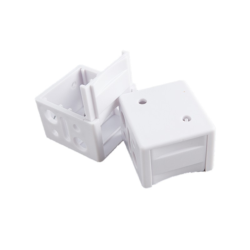 2 PCS White Blind Brackets Low Profile Box White Mounting Bracket Window Blinds