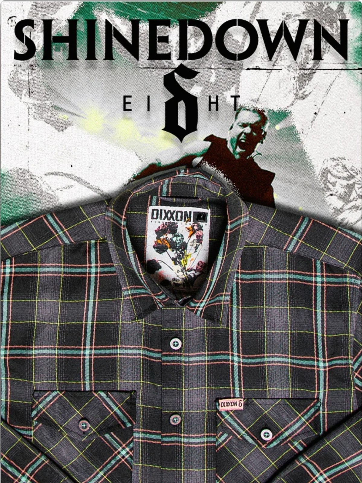 Dixxon Flannel Shinedown Ei8ht Flannel. Men’s X-Large - New In Bag With Tags.