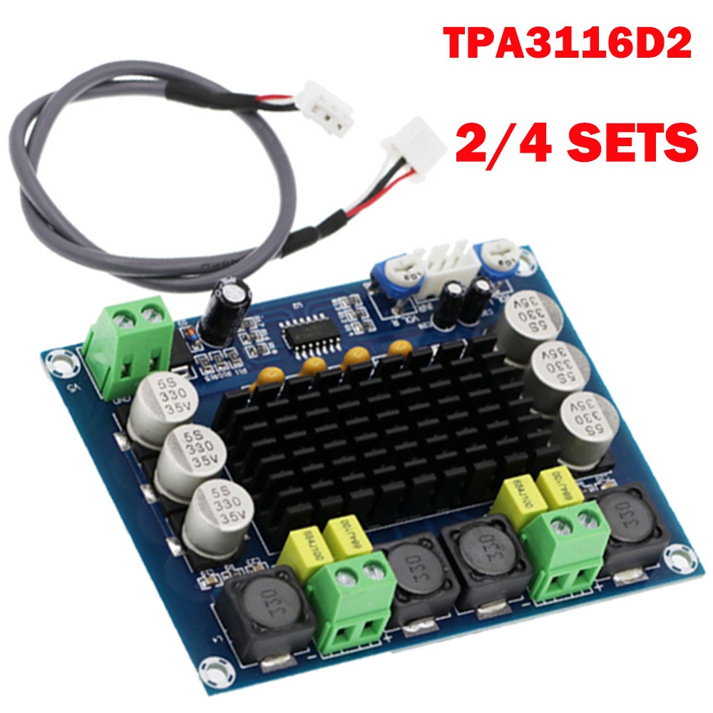 2/4Pc TPA3116D2 120W+120W Dual Channel Stereo Digital Audio Amplifier Board NEW