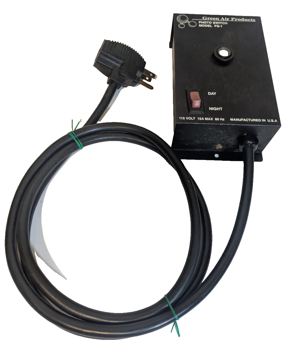 Green Air Products PHOTO SWITCH MODEL PS-1 Hydroponic Tested Working Wall Mount