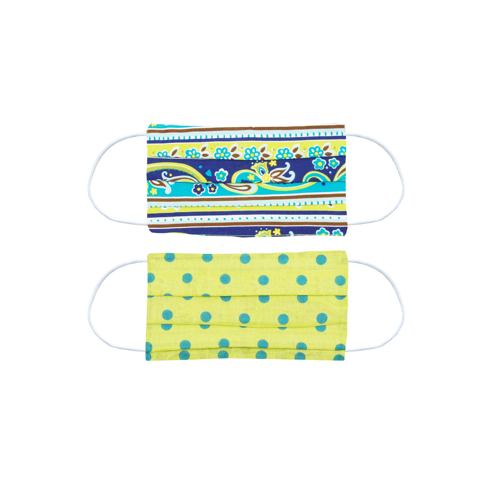 Paisley Stripe Cotton Face Covering