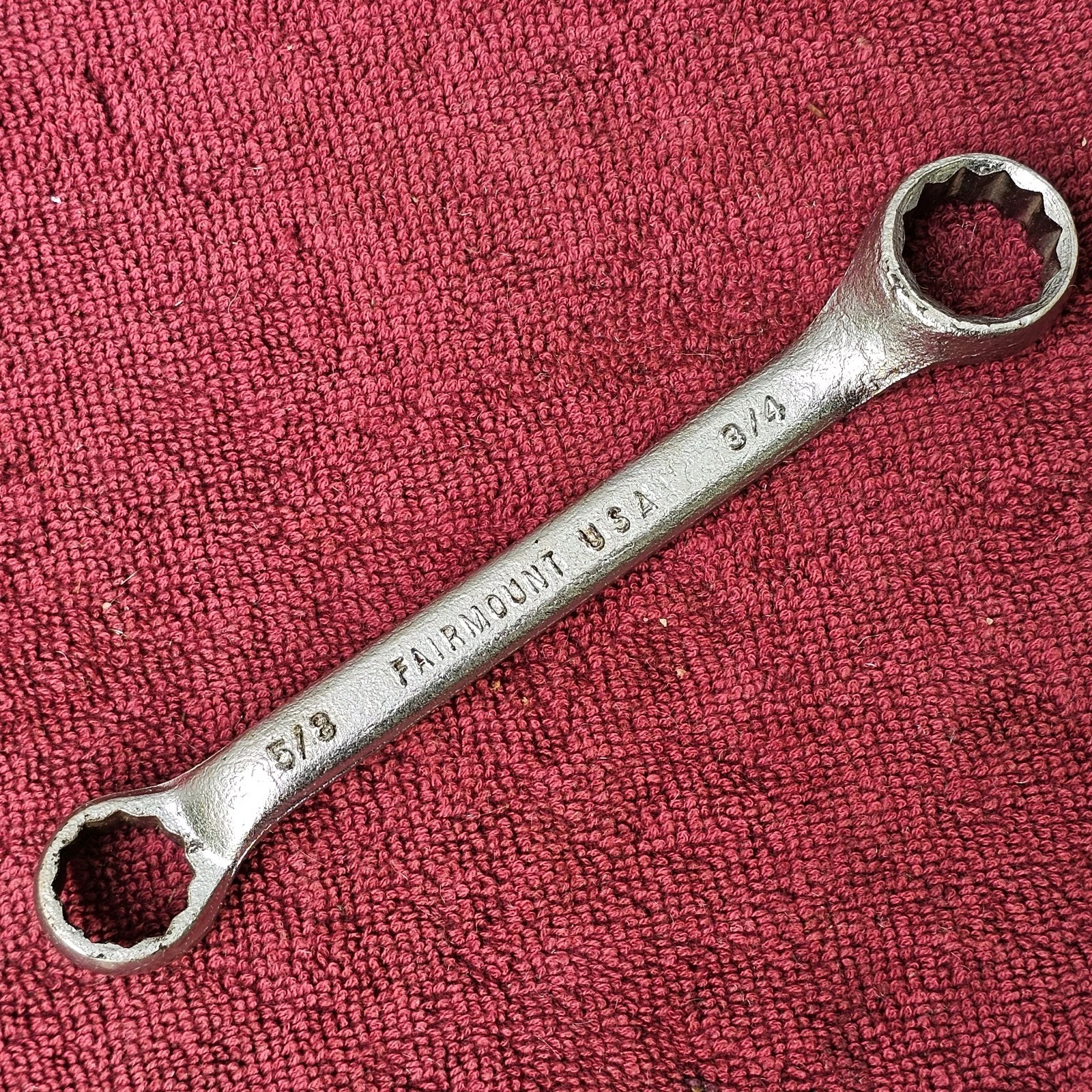 Vintage Fairmount Stubby Offset Wrench.  5/8" x 3/4"