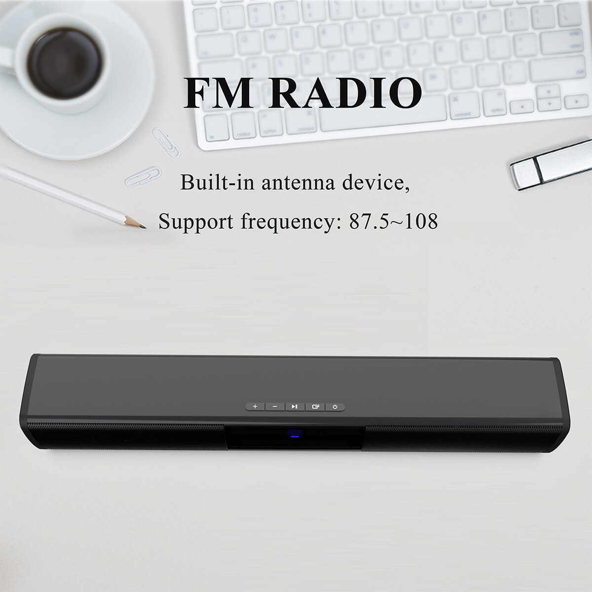 BS-28A Home Theater Audio 10W Sound Bar Bluetooth Speaker Long Stereo TF/AUX/FM