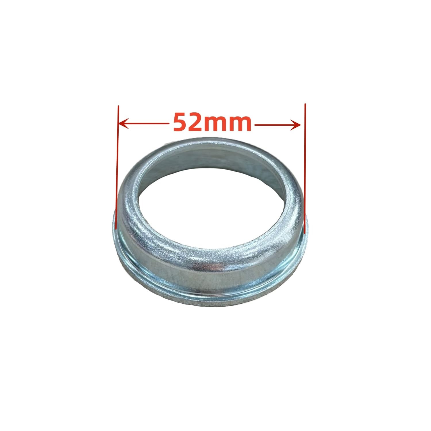 Upgrade OnePiece Bottom Bracket Cup Set Silver 2 Inch Cup52mm OD Bike Part
